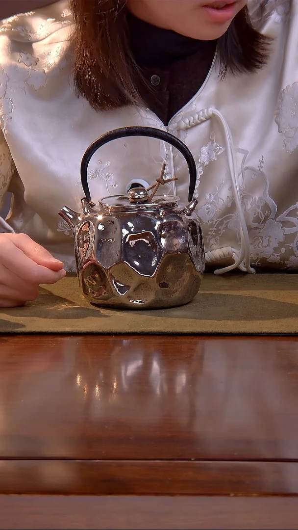 大千手作 鬼岩目 补丁 足银 烧水壶