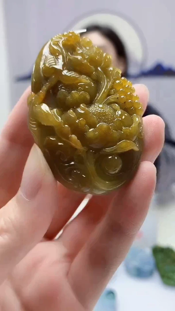 【闪购商品】定制翡翠未镶嵌4829zm-毛货挂件116