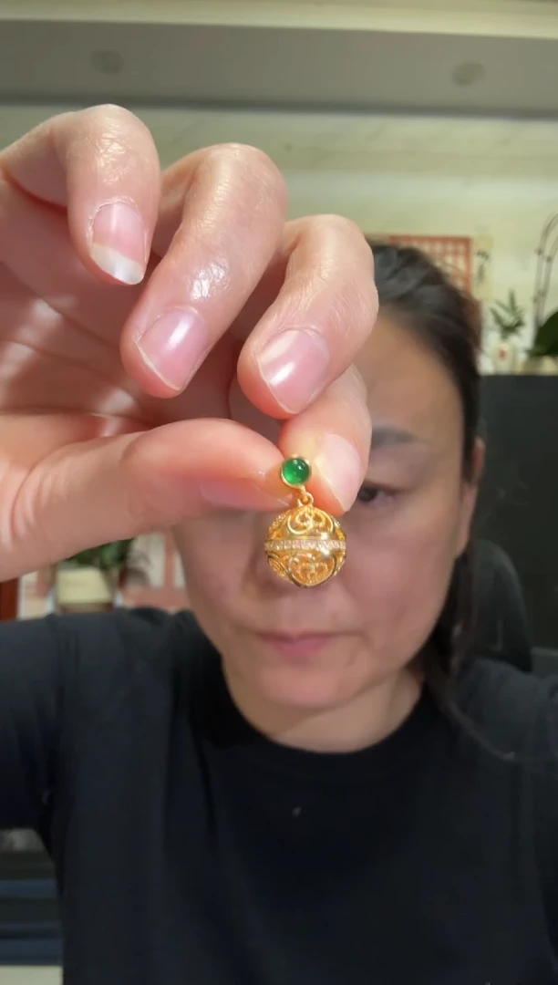 颈饰银S925镶嵌翡翠虞*杰00005469