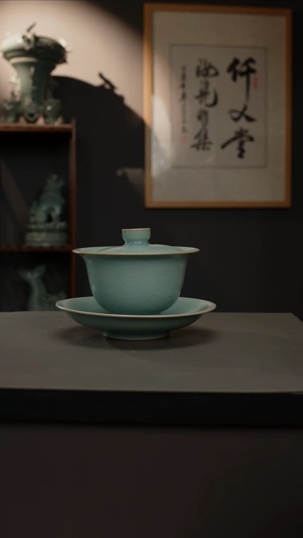 【闪购商品】杯原产地仿古  玉兰三才