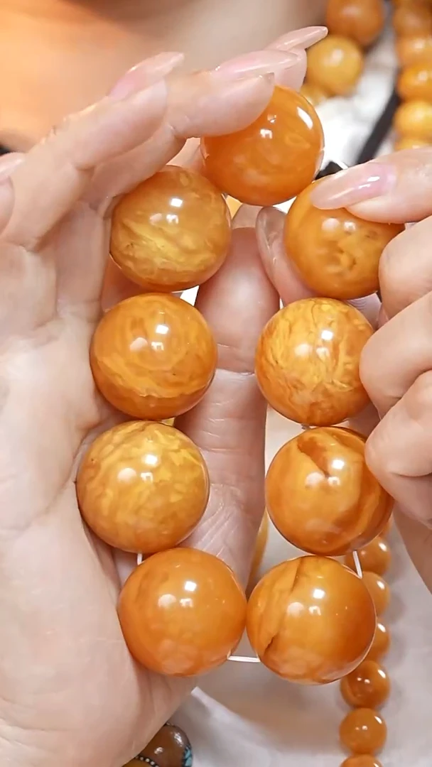 蜜蜡颈饰未镶嵌7616天然蜜蜡珠宝奇石云端妖孽全部保真