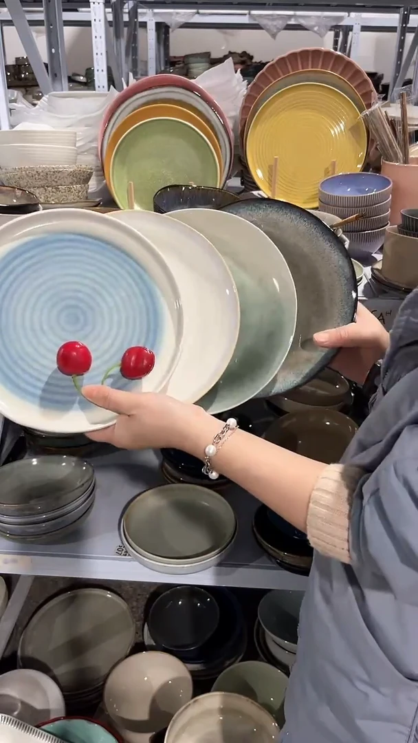 【闪购商品】瓷片外贸尾货瑕疵满20包邮X4 小盘组合
