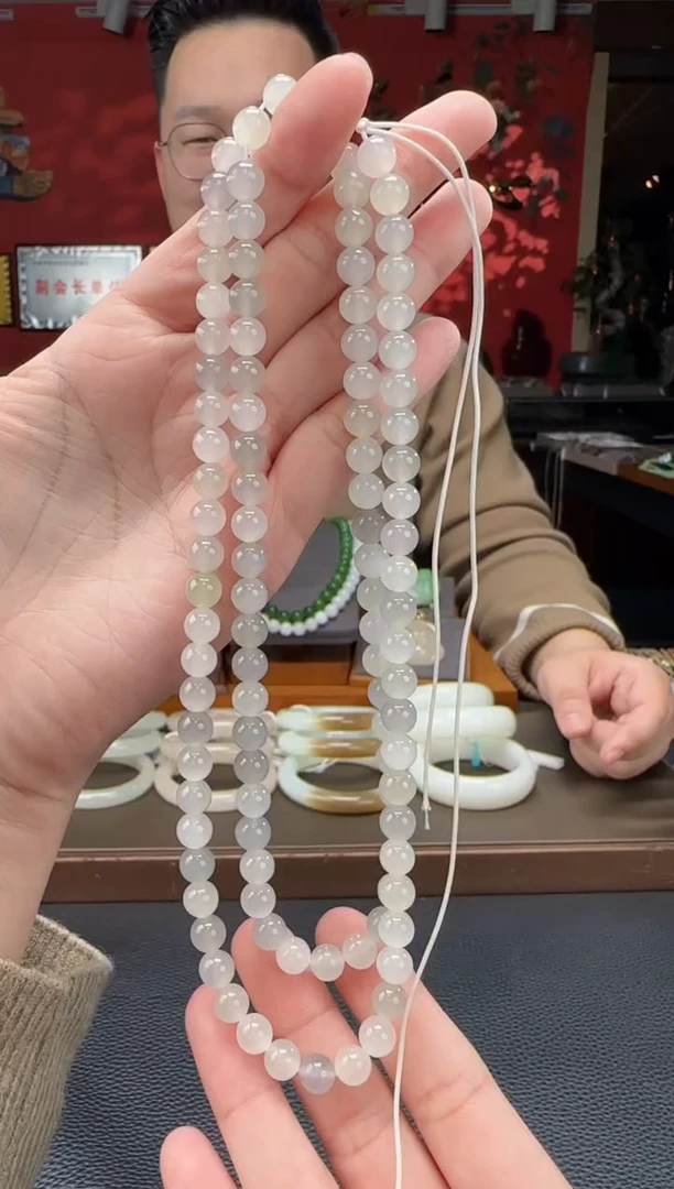 【闪购商品】和田玉颈饰未镶嵌多宝108颗多圈卡7