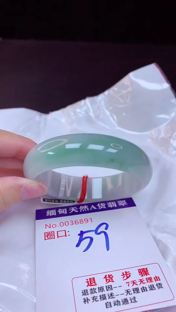 翡翠手镯未镶嵌59+