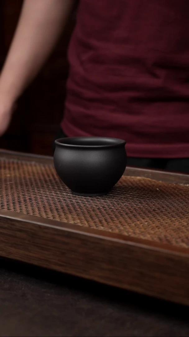 茶壶紫砂黑料圆融杯
