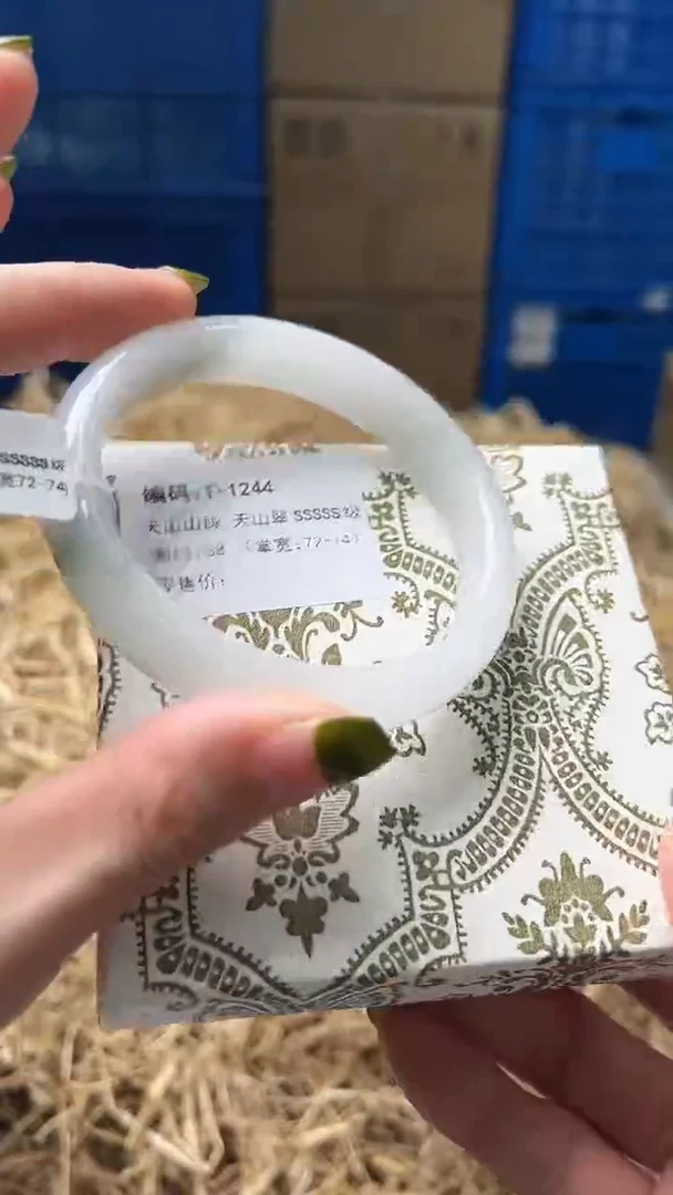 未镶嵌手镯石英质玉T1244