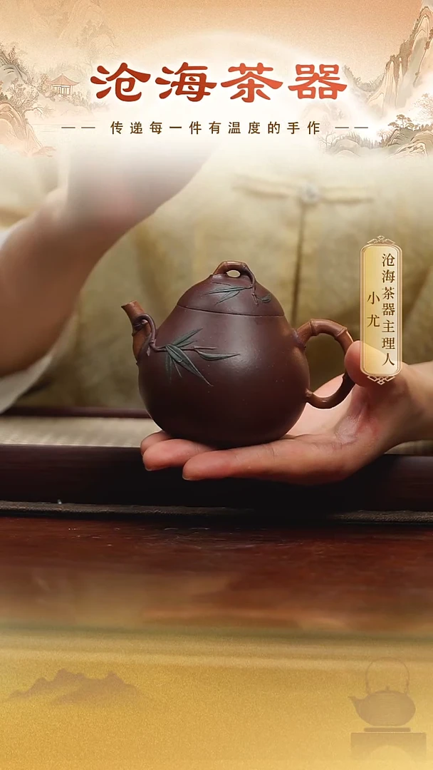 茶壶紫砂《HZ 梨形竹》
