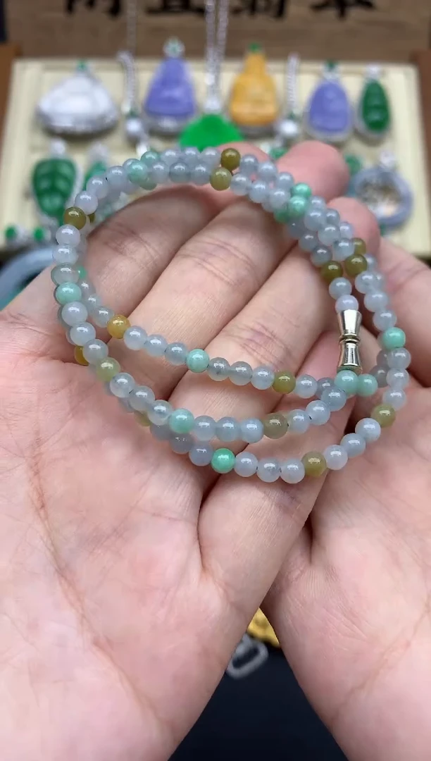 翡翠未镶嵌颈饰226-春日珠宝