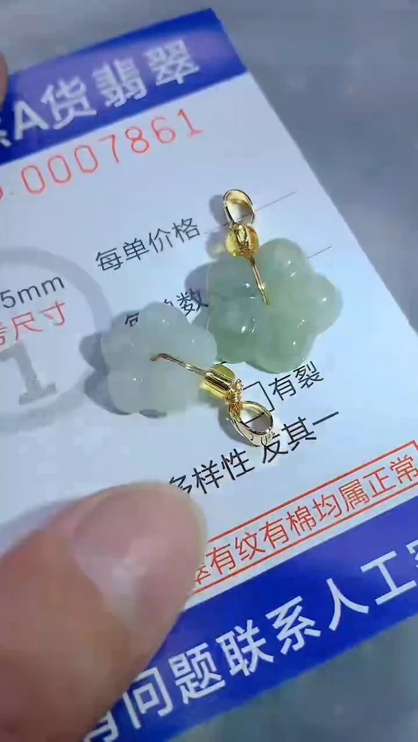 翡翠未镶嵌吊坠(不含链)1