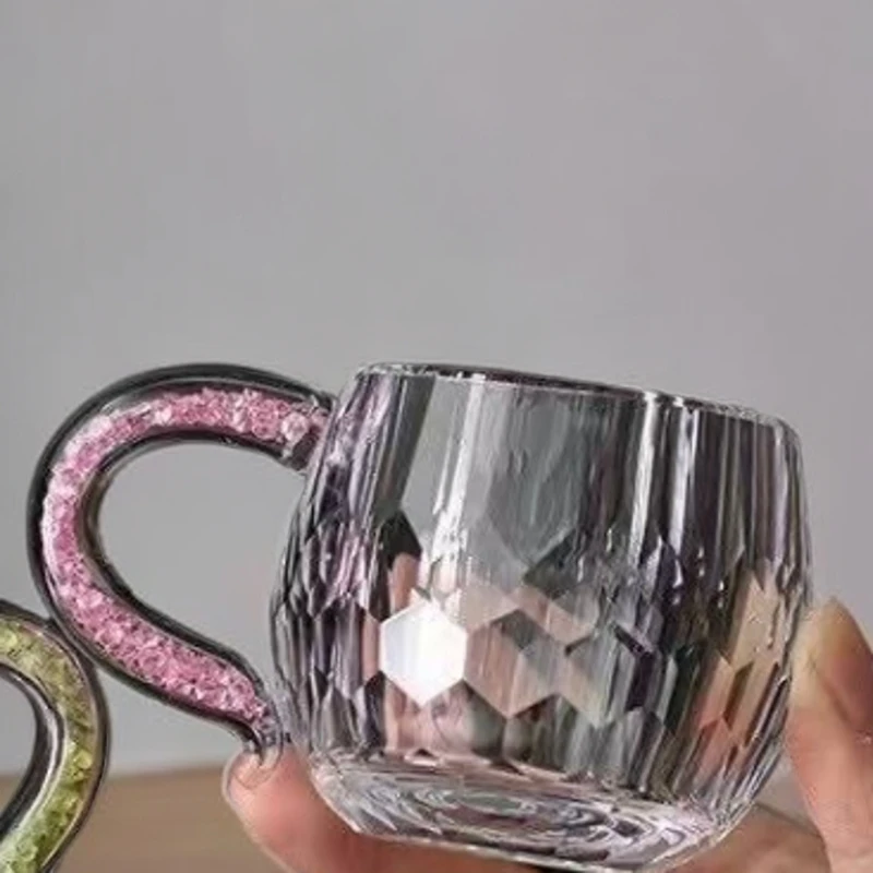 G2770-樱花粉水晶玻璃咖啡杯