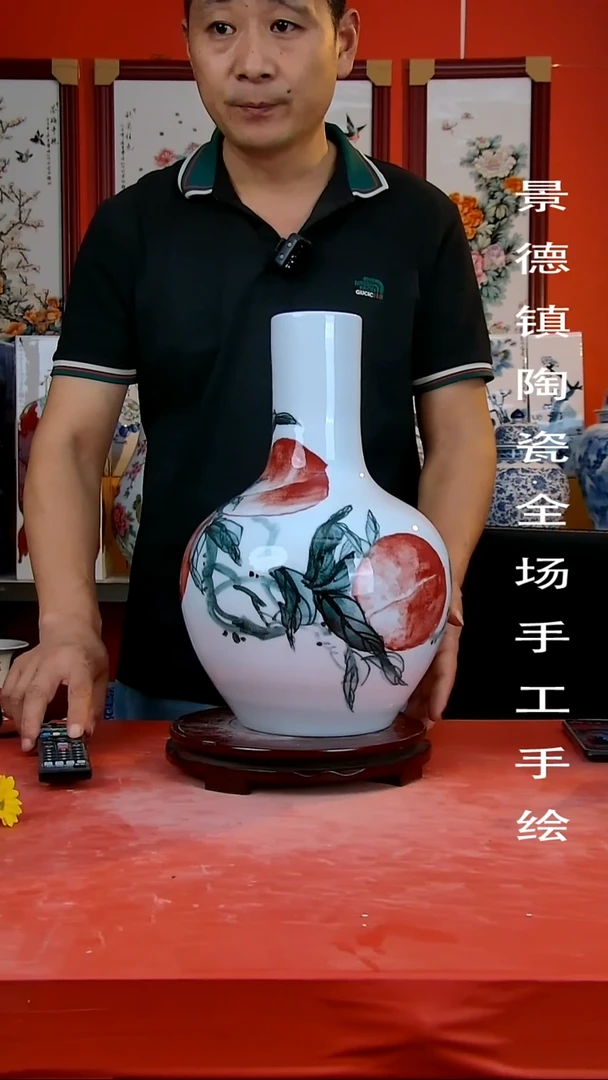 摆件景德镇陶瓷 手工手绘