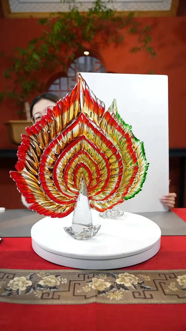 【闪购商品】琉璃手工艺品红色家大业大