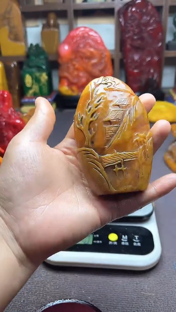 寿山石印石纯天然石料