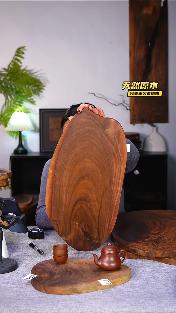 木北美黑胡桃原木.干裂疤结不属于商品质量问题完美主义者慎拍