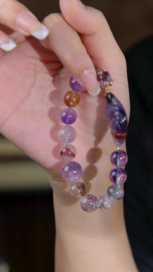 18K金镶嵌手链水晶极光23九尾设计款