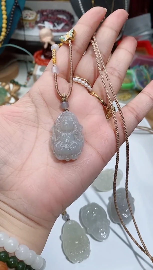 颈饰未镶嵌和田玉A6多样性发其一