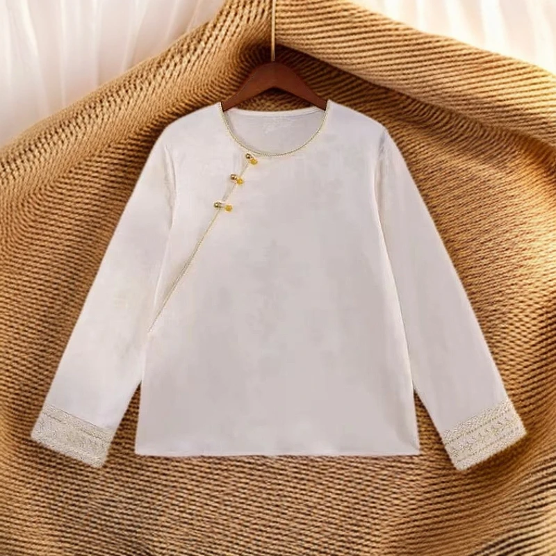 时尚百搭中国风高级新中式气质提花衬衫