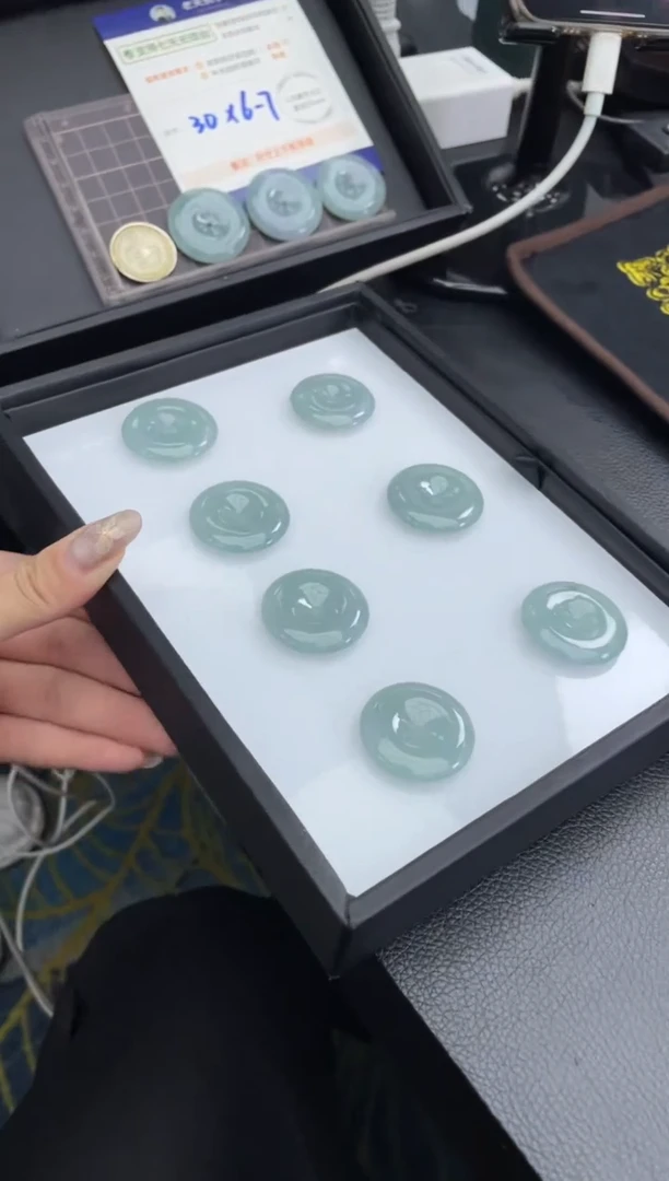 【闪购商品】翡翠挂件未镶嵌平安扣FL12配绳/多样性发其一CP