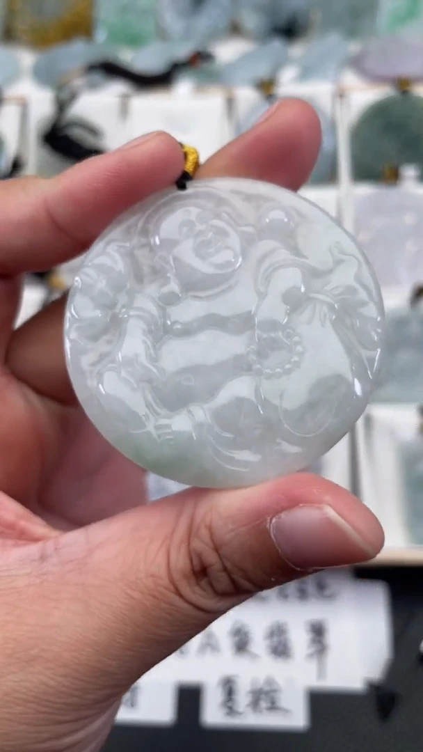 颈饰未镶嵌翡翠天然缅甸翡翠A货88