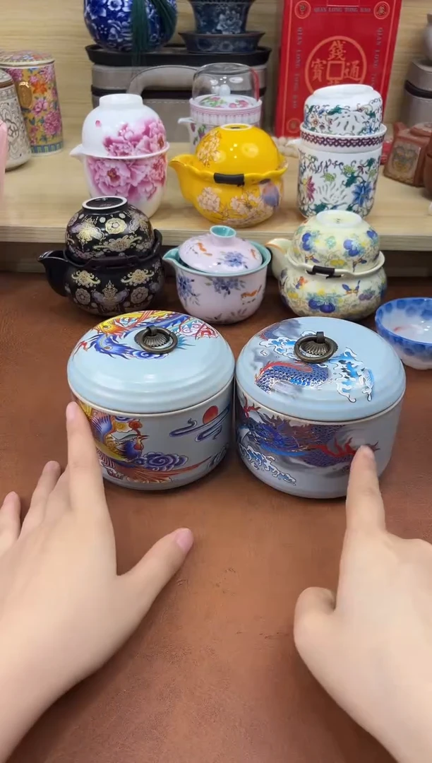 陶陶瓷茶具摆件旅行套组