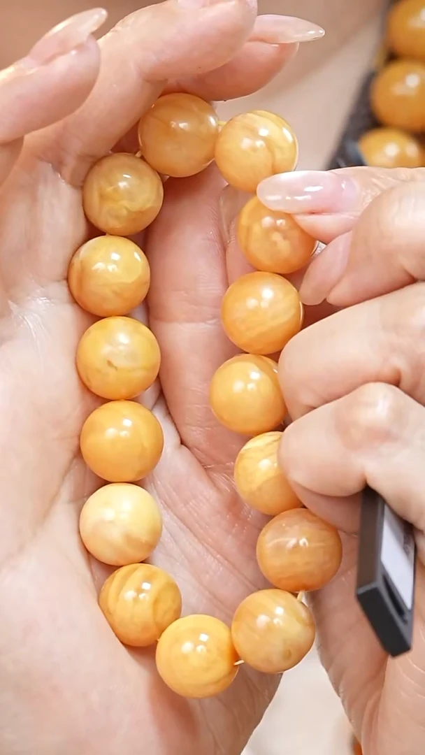 蜜蜡颈饰未镶嵌6333天然蜜蜡珠宝奇石云端妖孽石膏蜡全部保真