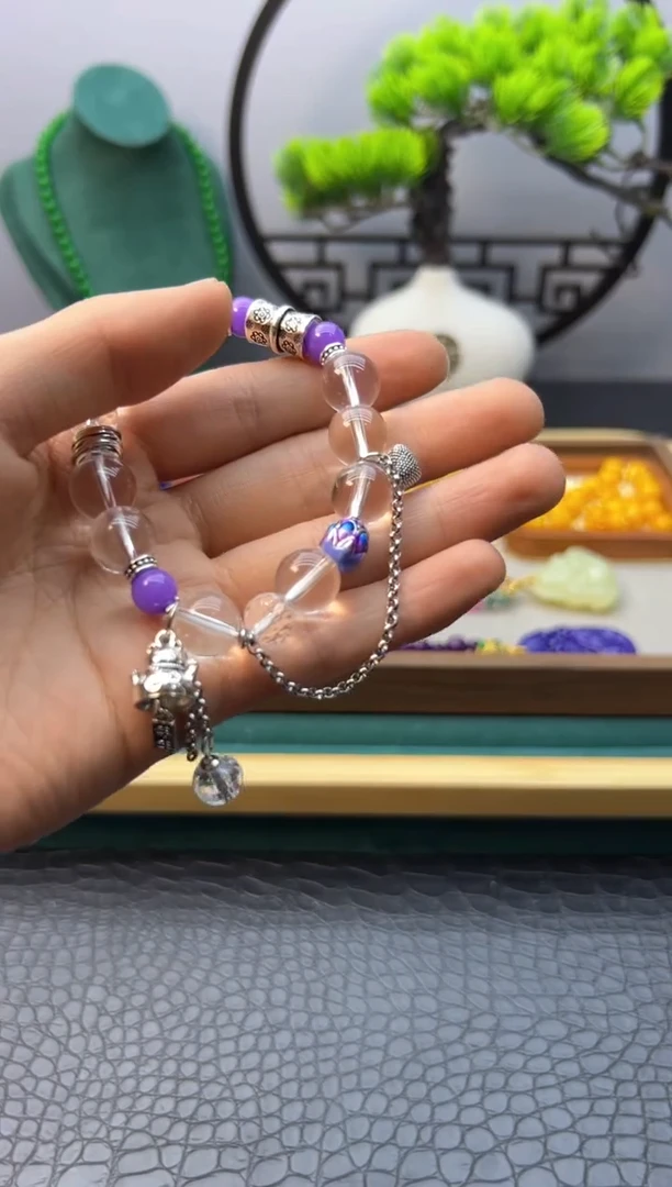 【闪购商品】水晶手链银S925镶嵌S296