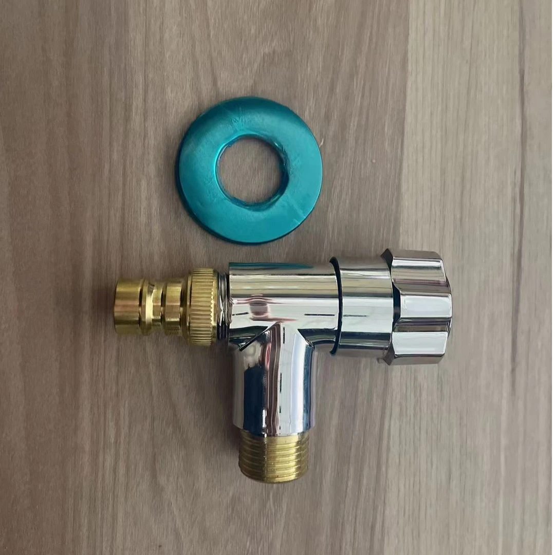 新款洗衣机水龙头一进一出龙头家用卡扣式接头4分水嘴