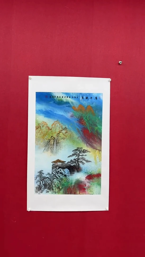 国画  经典国画宣纸手绘2.7平尺