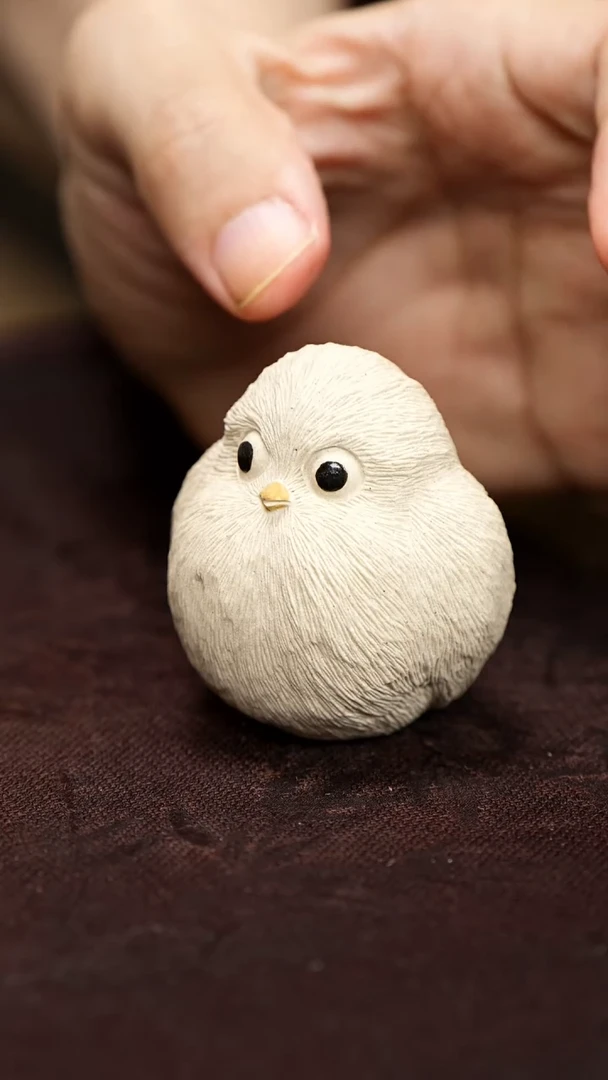 紫砂茶宠紫砂 麻雀