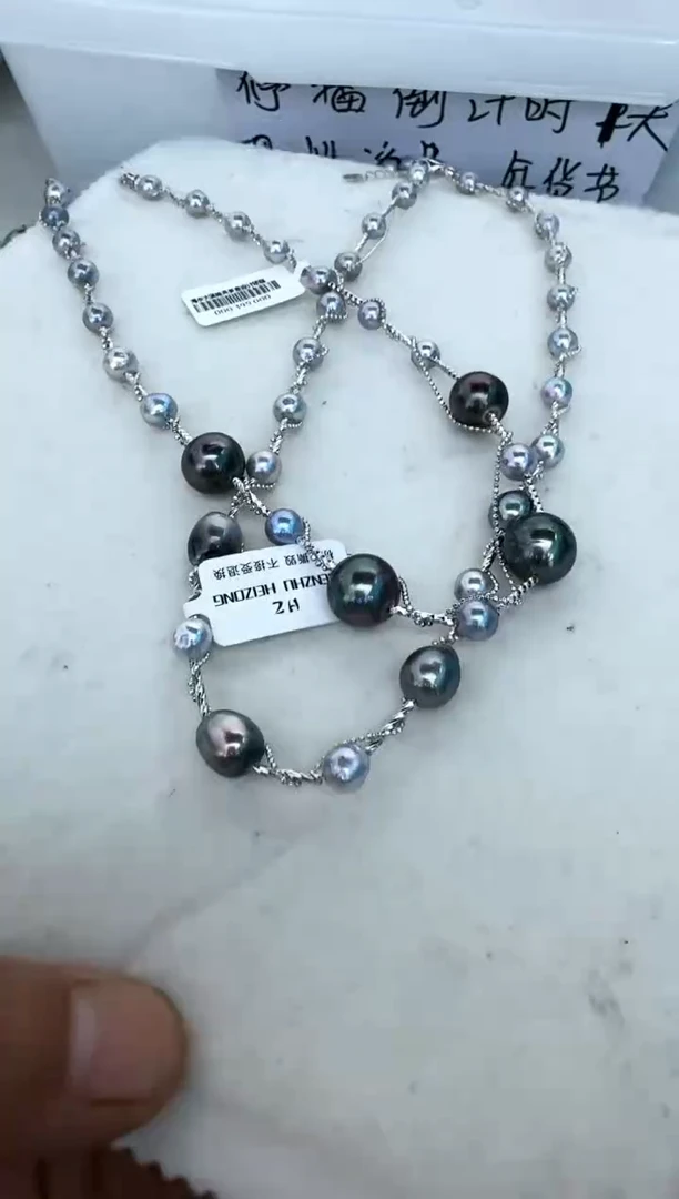 【闪购商品】海水珍珠颈饰银S925镶嵌巴洛克多样性发其一