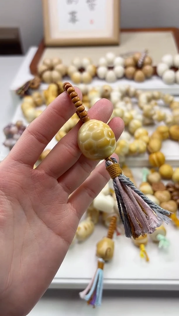 手串菩提根/象牙果象牙果富甲天下23*25mm橄榄核挂件