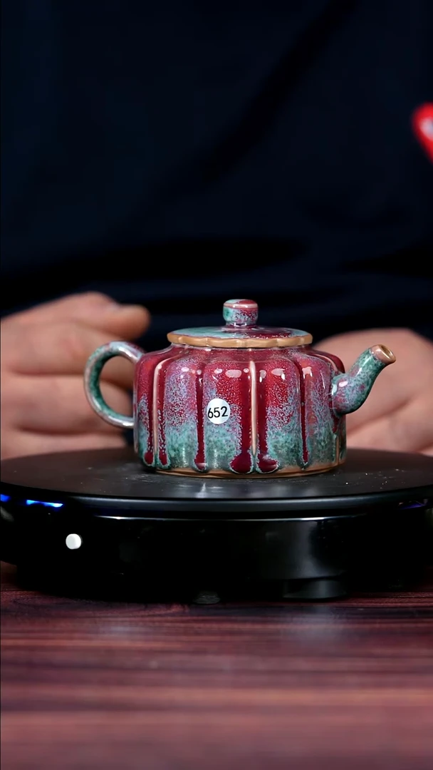 其他钧瓷652#杨廷玺一级品原矿钧瓷长寿壶