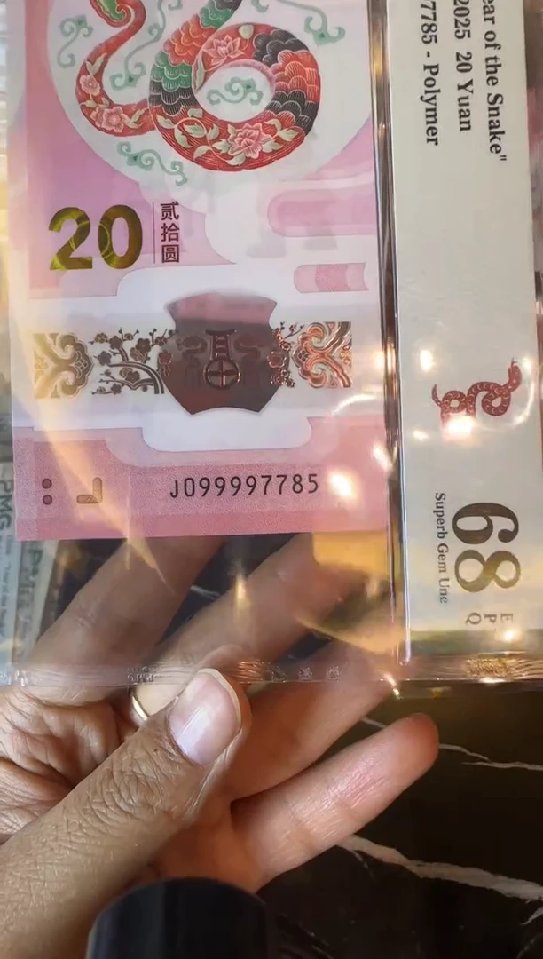 塑料2025 蛇钞 单张  099997785