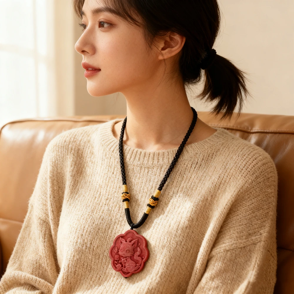 桃花养心香天然合香香牌非遗手工制作古风吊坠