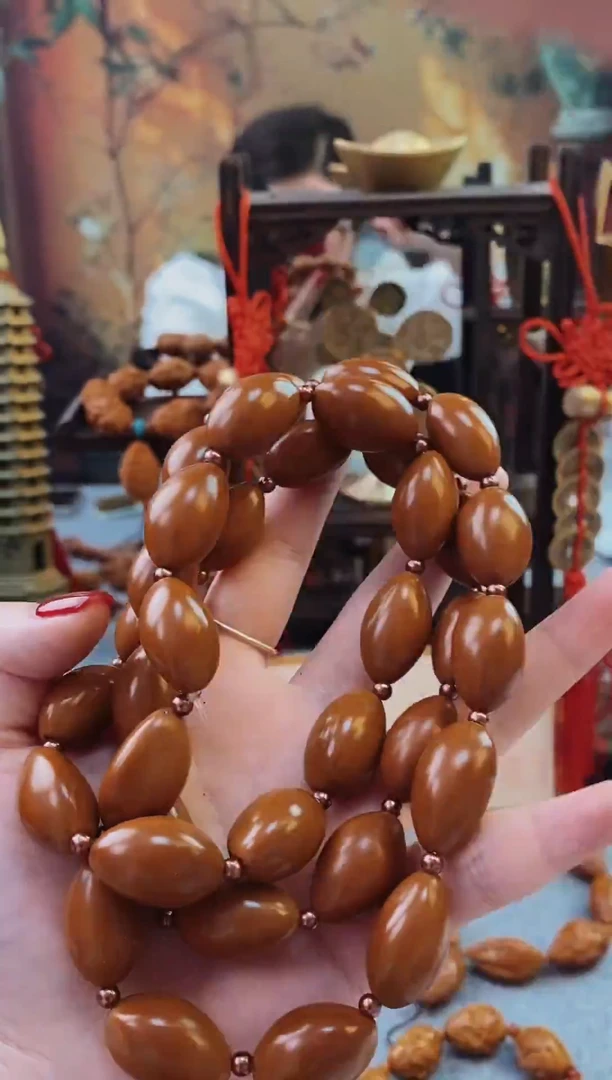 手串/手链橄榄核素珠长串脖挂