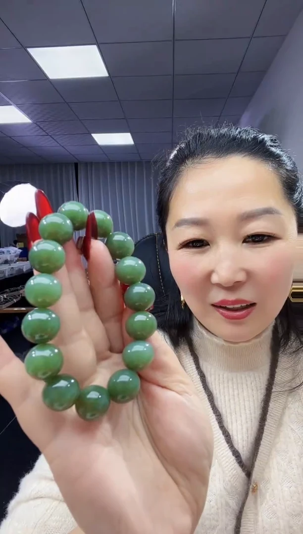 未镶嵌手链和田玉天然和田玉俄粉青15