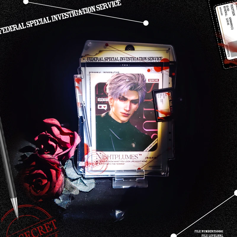 艾谷刑侦迷案亚克力谷美6寸明信片拍立得3寸小卡立牌收纳展示框