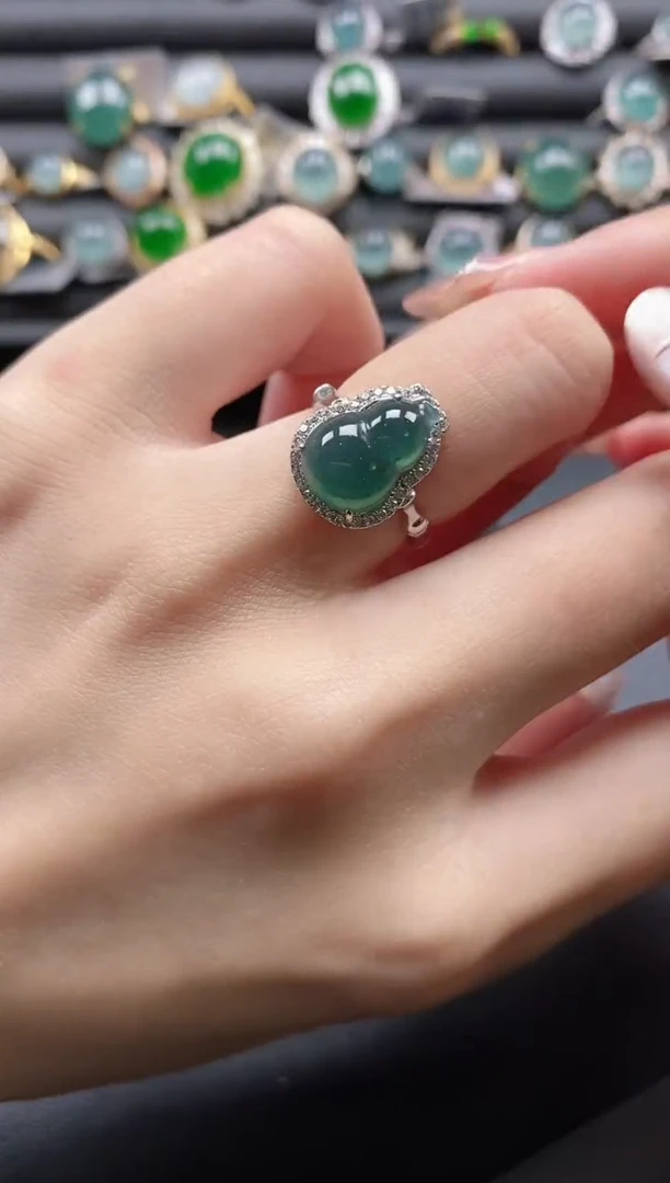 【闪购商品】翡翠戒指银S925镶嵌1111