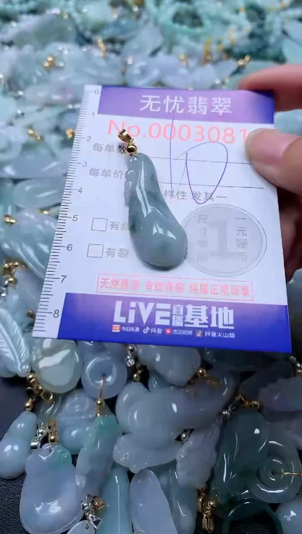 翡翠未镶嵌吊坠(不含链)3081