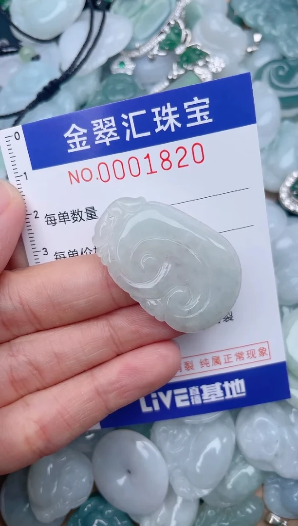 翡翠未镶嵌颈饰1820