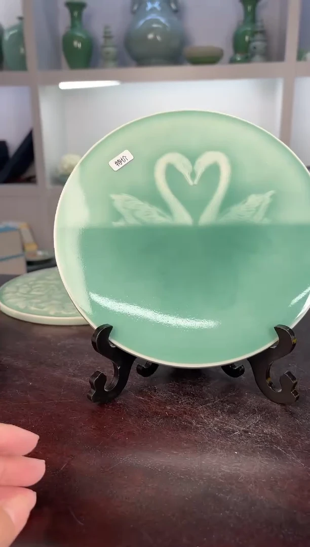 云间青瓷 小米茶器   带支架