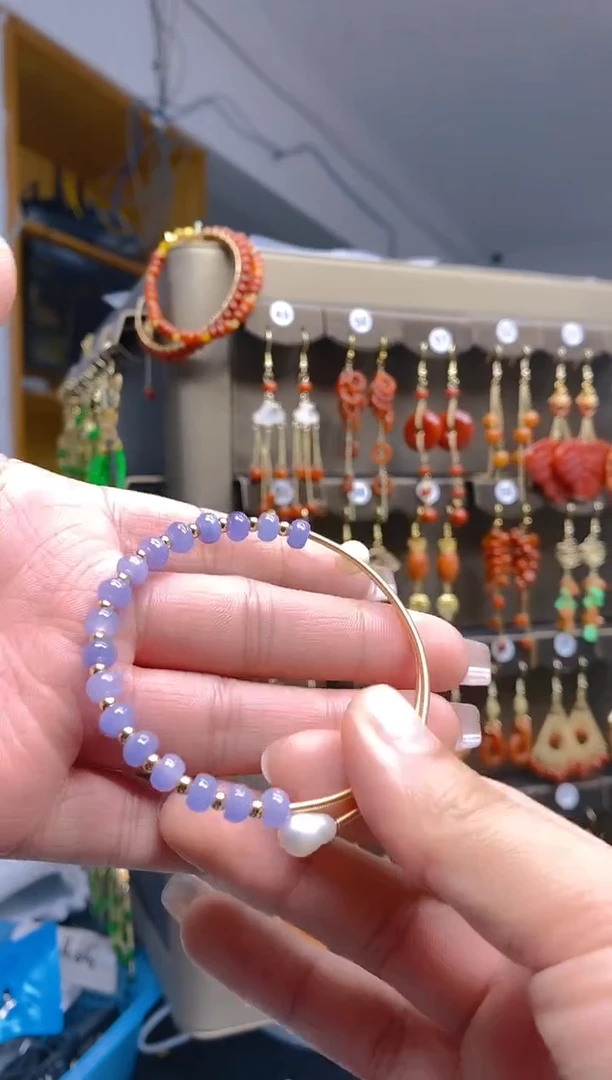 【闪购商品】翡翠耳饰合金519翡翠手镯