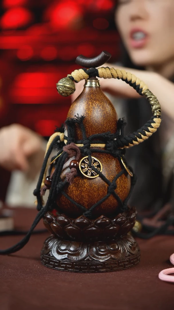 【闪购商品】692号500ml左右的非遗漆器酒葫芦