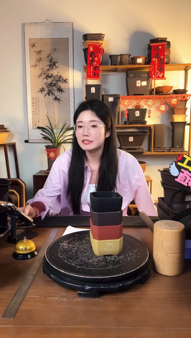 【闪购商品】树脂切角四方6只颜色随机