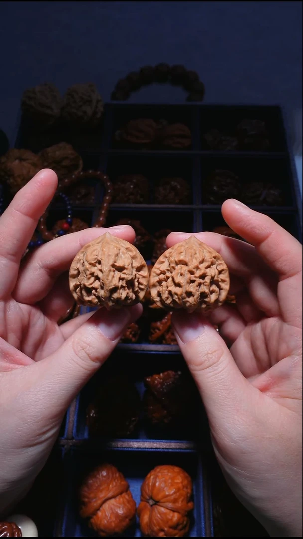 把件文玩核桃梨木台中桩37（6号）