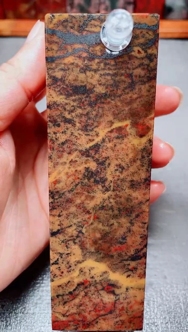 玉桂林鸡血玉素章--34