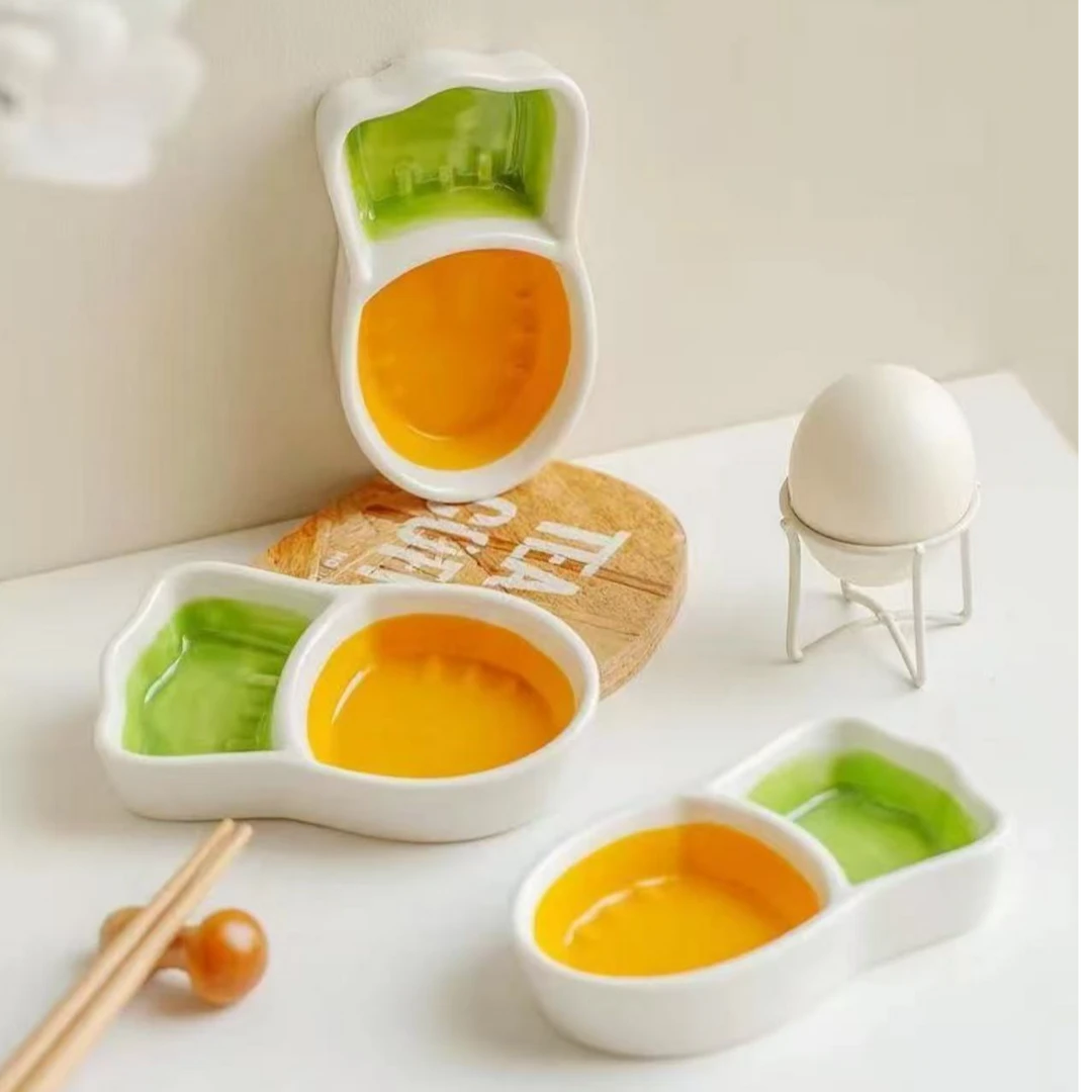 小碟子调味碟家用醋碟小吃碟蘸料碟餐桌多用碟子酱油碟陶瓷食用级