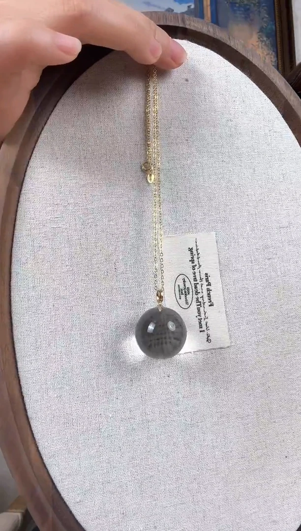 18K金镶嵌吊坠(赠链)水晶纯天然水晶