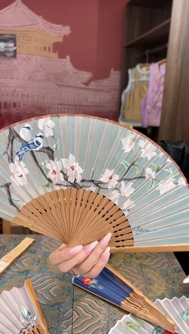 【闪购商品】刺绣苏绣非遗双面绣折扇