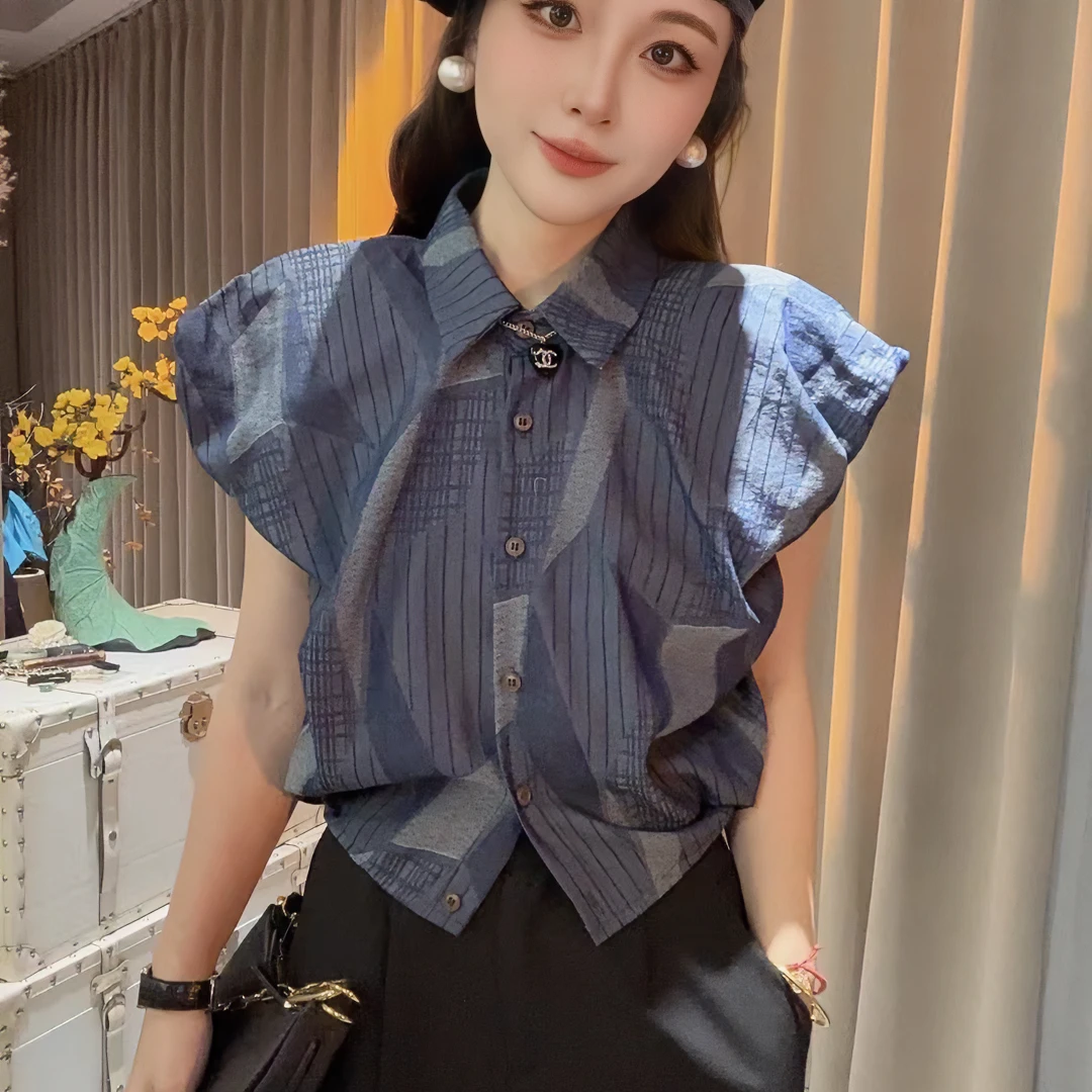 HUIHUI 设计感极简格子衬衫